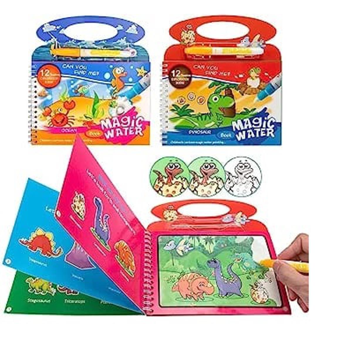 Water Painting Coloring Books for Children