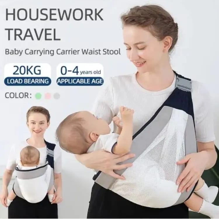 Baby Soft Carrier Ergonomic, Baby Sling Strap Adjustable, 3D Mesh Baby Carrier, Shoulder Straps