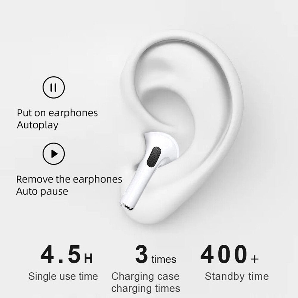 Air Pro TWS Earbuds with Charging Case i12 Pro Air Buds with woofer Bluetooth Wireless Earphone
