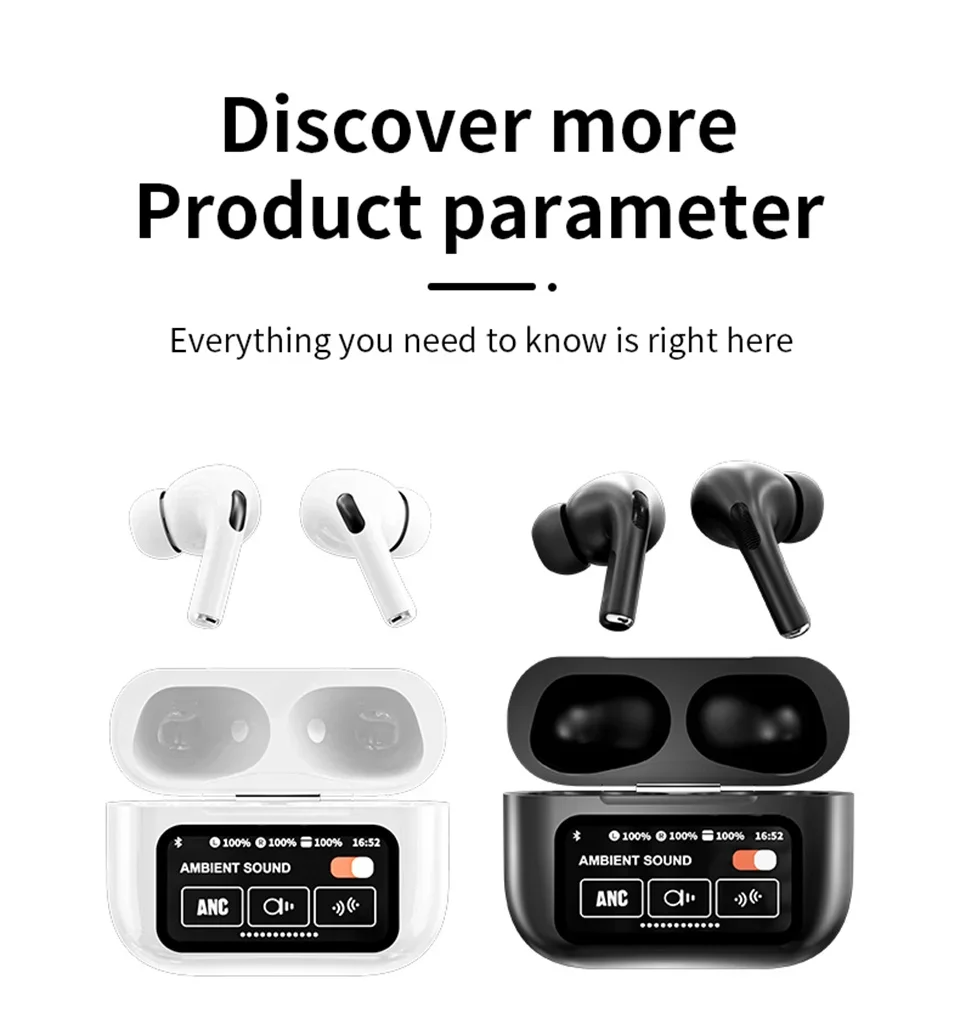 Airpods Pro A9 ANC with display