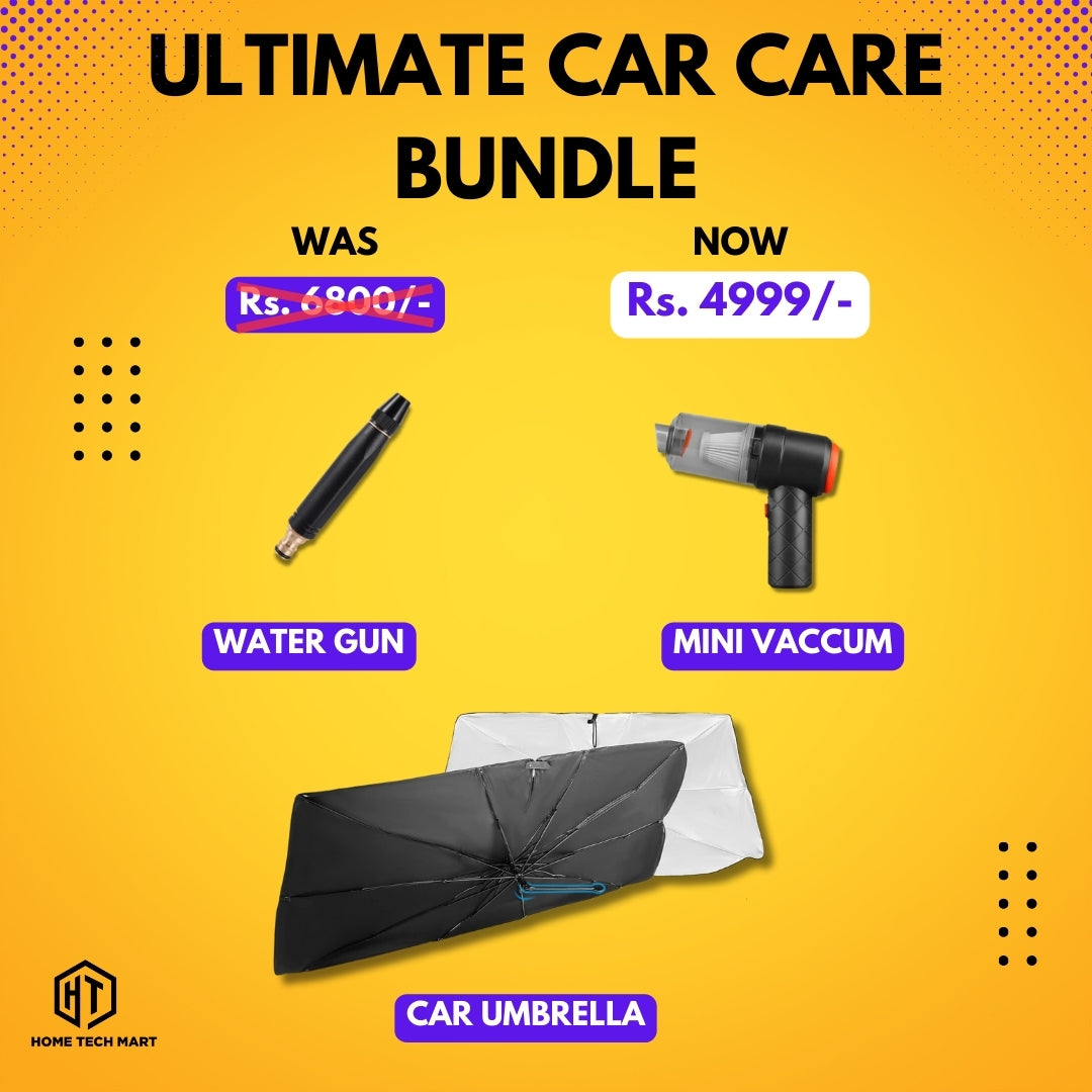 Car umbrella + Mini vaccum cleaner and Water gun LIMITED TIME DEAL
