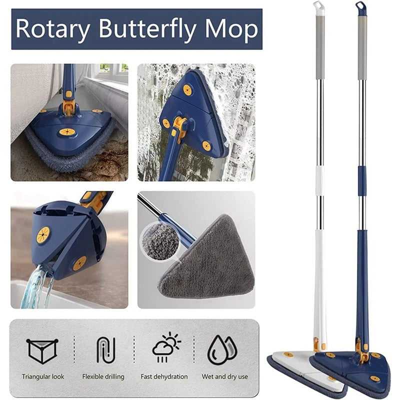 Rotatable Adjustable Triangle Cleaning Mop