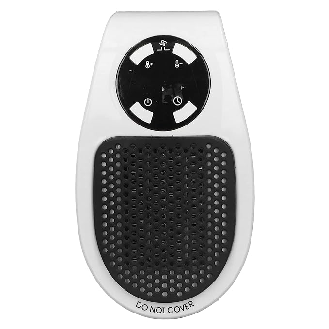 Portable Heater Electric Heater Plug in Wall Room Heater Home Appliance Heating Stove Mini Heater with LED screen